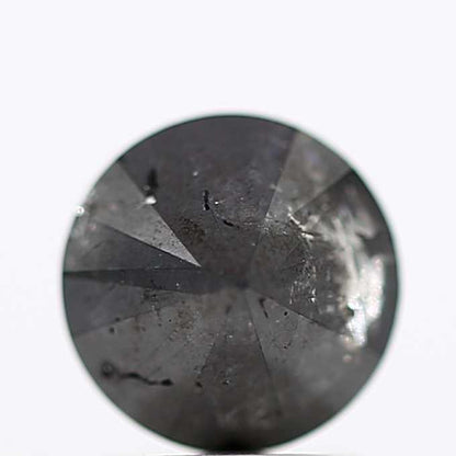 1.95 Carat Fancy Black Round Brilliant Cut Natural Loose Diamond