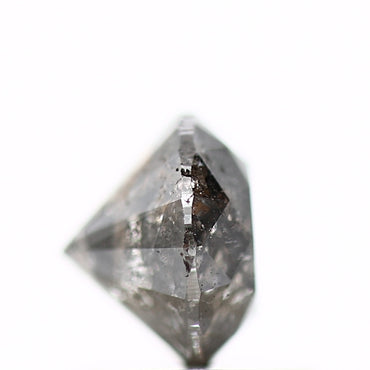 1.07 Carat Salt and Pepper Diamond Gray Round Brilliant Cut Natural Loose Diamond