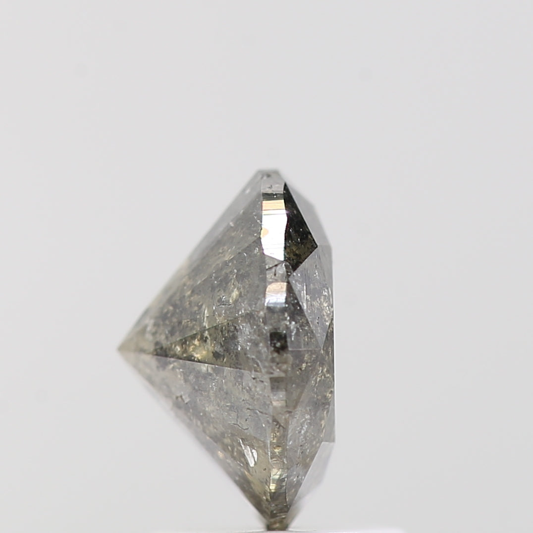 1.81 Carat Fancy Gray Round Shape Brilliant Cut Natural Loose Diamond