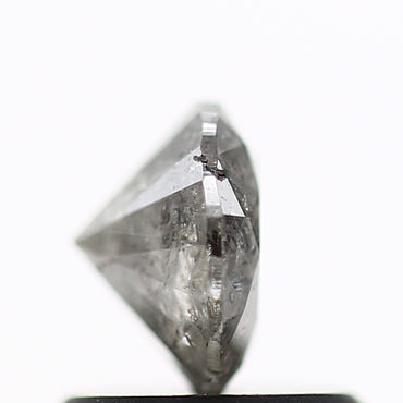 0.71 Carat Fancy Gray Salt and Pepper Round Brilliant Cut Natural Loose Diamond