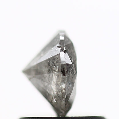 0.71 Carat Fancy Gray Salt and Pepper Round Brilliant Cut Natural Loose Diamond