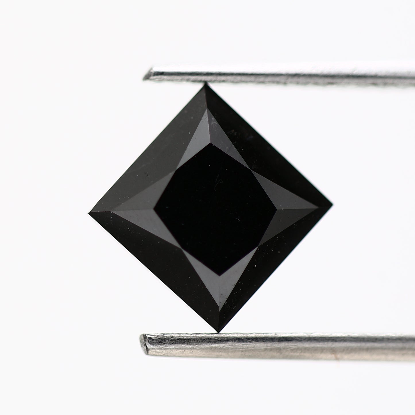 Princess Black Loose Diamond AAA Quality [7.03 MM] Natural Diamond For Engagement Ring 2.58 Carat