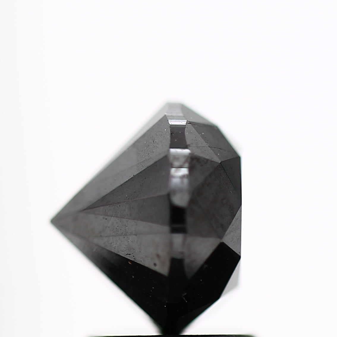 2.42 Carat Fancy Black Round Shape Brilliant Cut Natural Loose Diamond