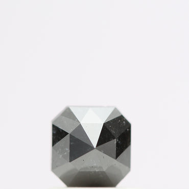 0.59 Ct Natural Black Cushion Single Cut Loose Diamond for Jewelery