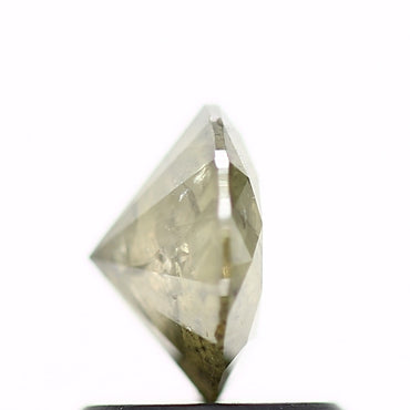 0.91 Carat Fancy Gray Rustic Round Shape Brilliant Cut Natural Loose Diamond