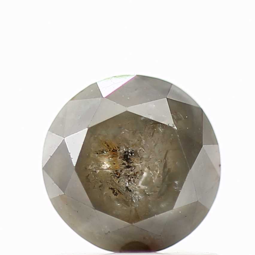 0.96 Carat Salt and Pepper Diamond Round Brilliant Cut Natural Loose Diamond