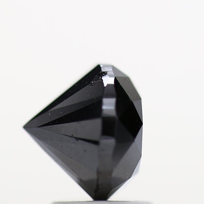 Round Black Loose Diamond [7.77 MM] Natural Diamond For Engagement Ring 2.73 Carat