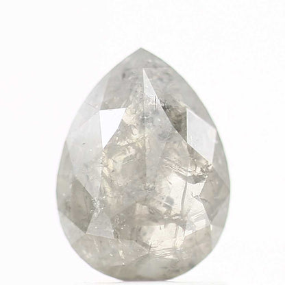 Salt and Pepper Diamond Fancy Gray Color 1.05 CT 8.05 x 6.03 x 2.40 MM Pear Cut Diamond! Natural Loose Diamond ! Christmas Gift for Her