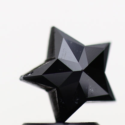 Star Cut Black Loose Diamond [7.15 MM] Natural Diamond For Engagement Ring 0.93 Carat