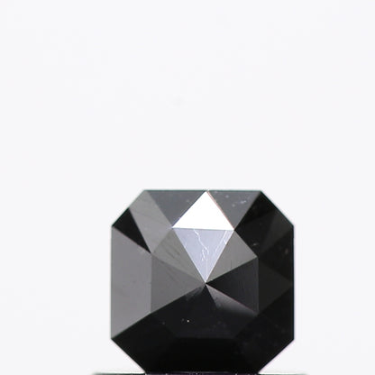 0.54 Ct Natural Black Cushion Single Cut Loose Diamond for Jewelery