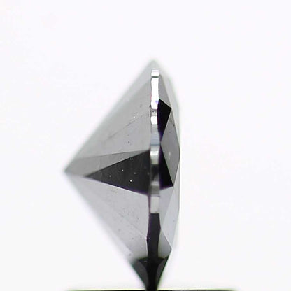 1.33 Carat Salt and Pepper Black Fancy Round Brilliant Cut Natural Loose Diamond