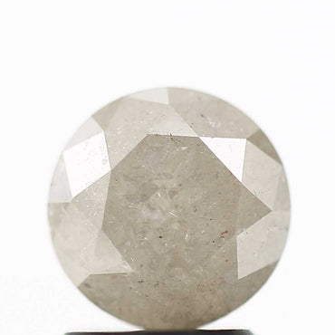 1.85 Carat Salt and Pepper Round Brilliant Cut Natural Loose Diamond