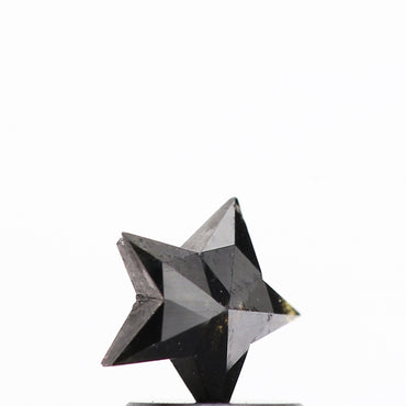 0.52 Ct Natural Black Star Cut Loose Diamond for Jewelery