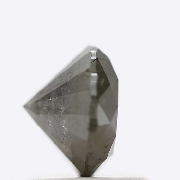 1.14 Carat Fancy Gray Rustic Round Brilliant Cut Natural Loose Diamond