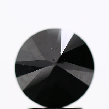2.73 Carat Fancy Black Round Shape Brilliant Cut Natural Loose Diamond