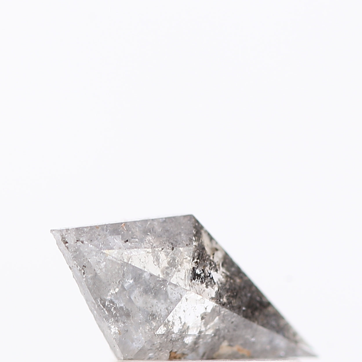 salt and pepper diamond ! 0.48 Ct 9.00 x 4.70 x 2.10 MM natural gray kite loose diamond for engagement ring for her