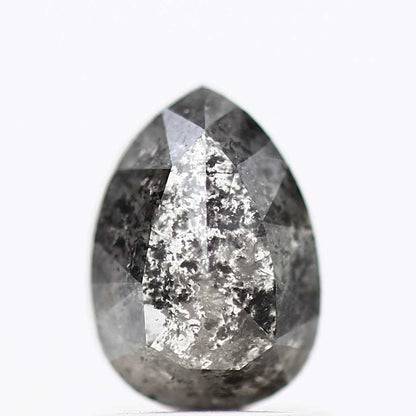 Salt and Pepper Diamond Fancy Gray Color 1.21 CT 7.70 x 5.47 x 3.28 MM Pear Cut Diamond! Natural Loose Diamond ! Christmas Gift for Her