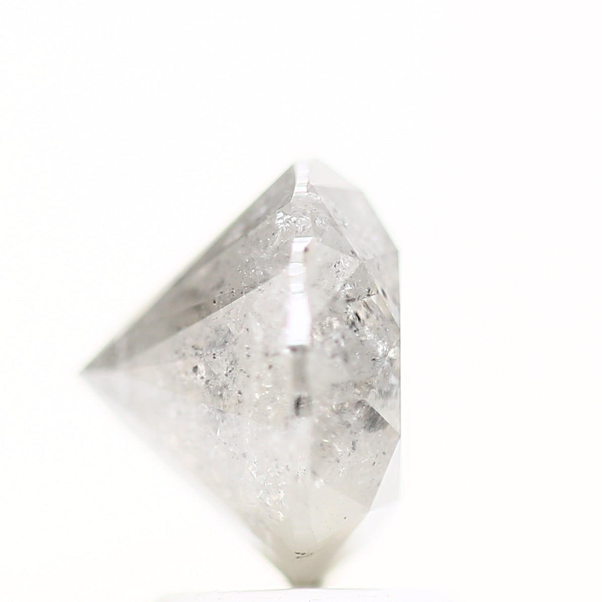 2.80 Carat Fancy Round Rustic Gray Brilliant Cut Natural Loose Diamond