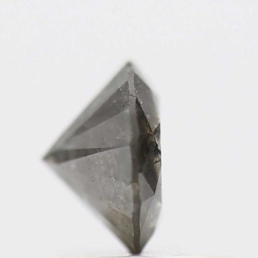 0.66 Carat Salt and Pepper Diamond Round Shape Brilliant Cut Natural Loose Diamond