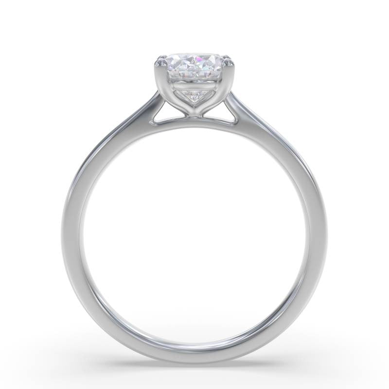 Elegant Lab Grown Oval Diamond Engagement Ring