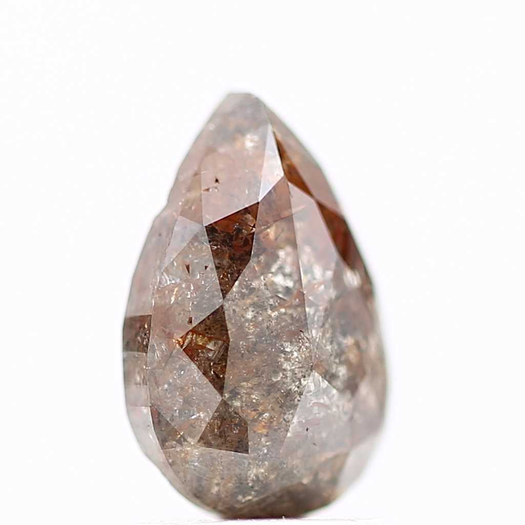 Salt and Pepper Diamond Fancy Brown Color 1.21 CT 8.03 x 5.28 x 3.30 MM Pear Cut Diamond! Natural Loose Diamond ! Christmas Gift for Her