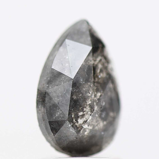 Salt and Pepper Diamond Fancy Gray Color 1.38 CT 9.20 x 5.90 x 2.80 MM Pear Cut Diamond! Natural Loose Diamond ! Christmas Gift for Her
