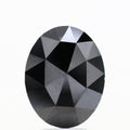 Oval Black Loose Diamond [12.80 MM] Natural Diamond For Engagement Ring 4.89 Carat