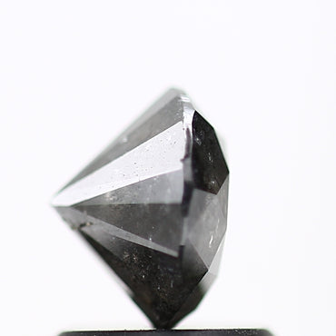1.12 Carat Fancy Black Round Shape Brilliant Cut Natural Loose Diamond