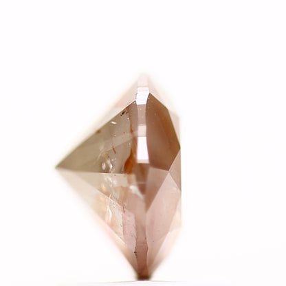 1.16 Carat Fancy Peach Gray Round Shape Diamond Natural Loose Diamond