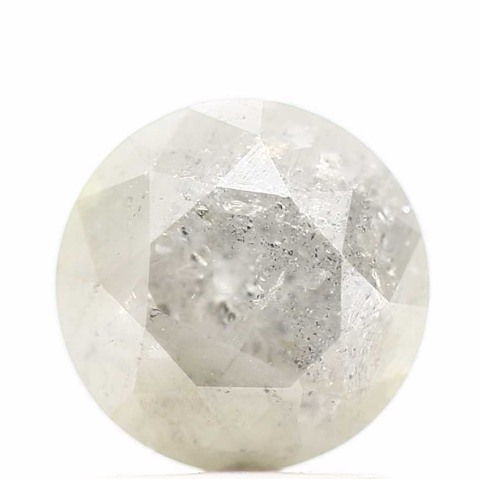 1.69 Carat Fancy Gray Rustic Round Cut Natural Loose Diamond