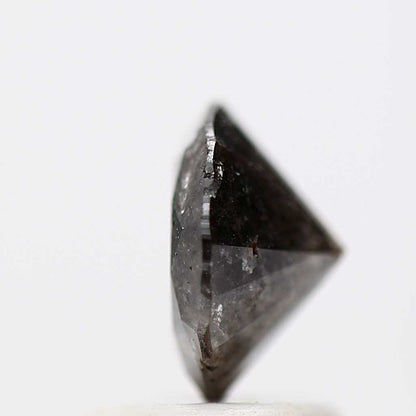 1.15 Carat Fancy Black Round Shape Brilliant Cut Natural Loose Diamond