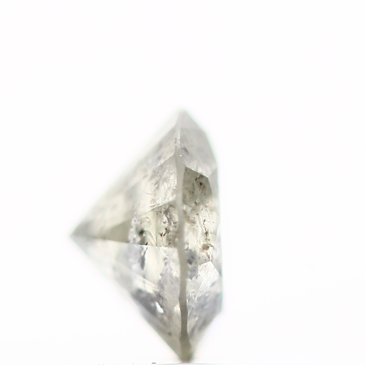 0.47 Carat Fancy White Gray, Round Shape Natural Loose Diamond