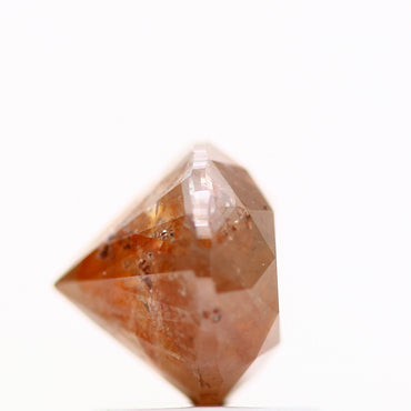 1.55 Carat Rustic Orange Round Cut Natural Loose Diamond