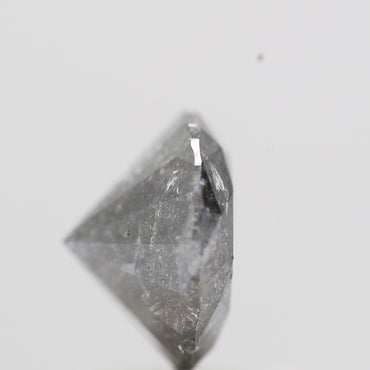 1 Carat Gray Salt and Pepper Round Brilliant Cut Natural Loose Diamond