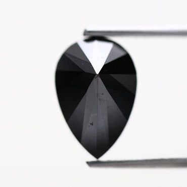 Pear Black Loose Diamond AAA Quality [12.03 MM] Natural Diamond For Engagement Ring 4.29 Carat
