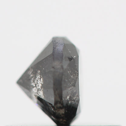 0.36 Carat Salt and Pepper Gray Round Brilliant Cut Natural Loose Diamond