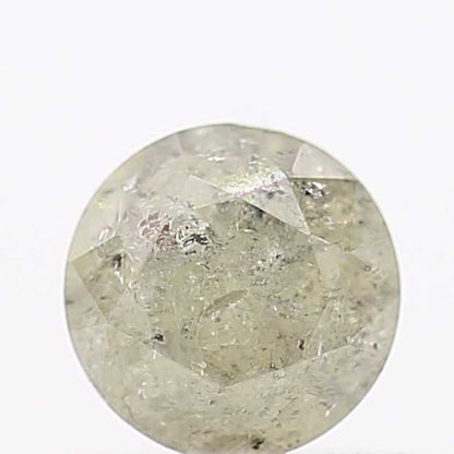 0.43 Carat Fancy Gray Round Brilliant Cut Natural Loose Diamond