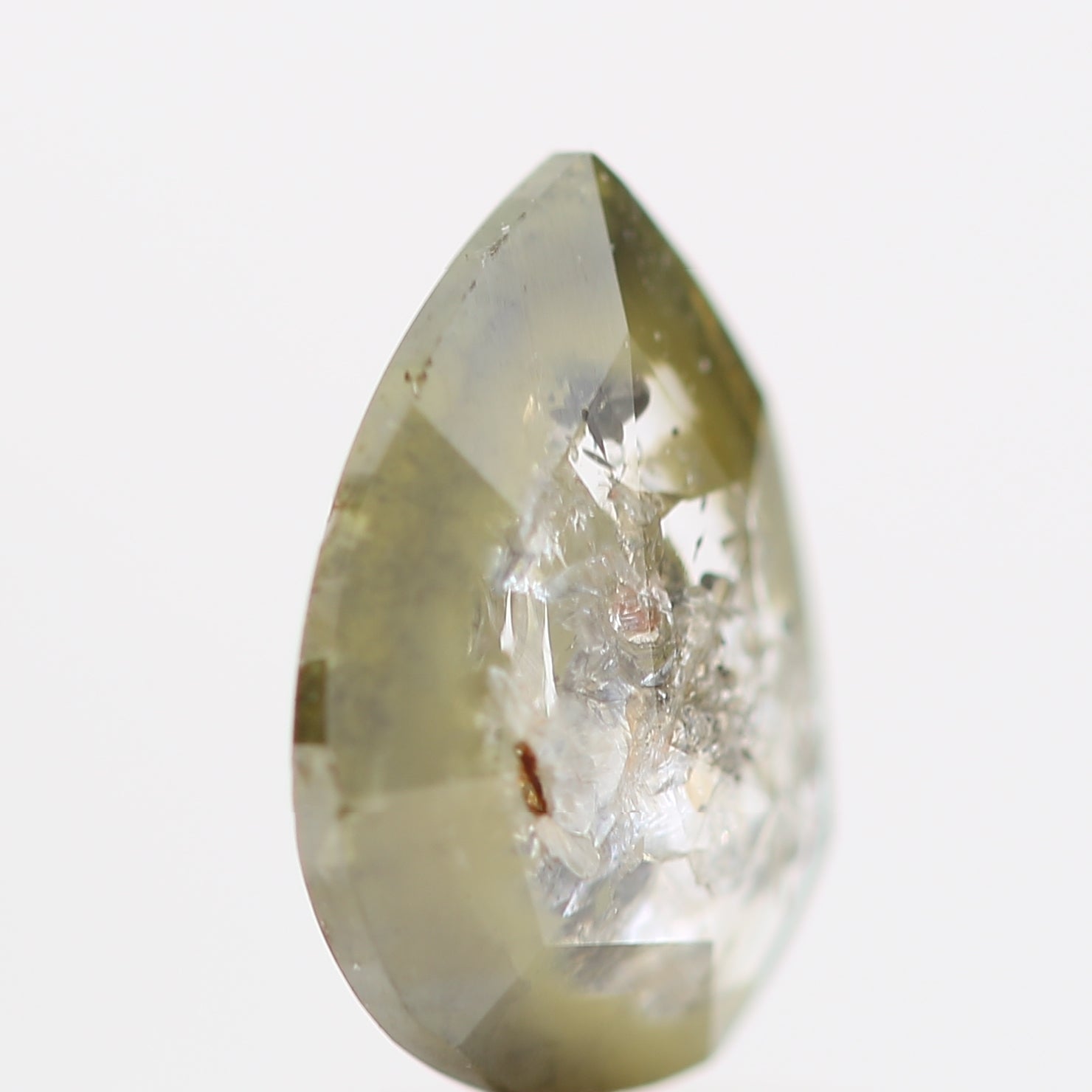 Salt and Pepper Diamond Fancy Gray Color 0.58 CT 7.20 x 5.12 x 1.80 MM Pear Cut Diamond! Natural Loose Diamond ! Christmas Gift for Her