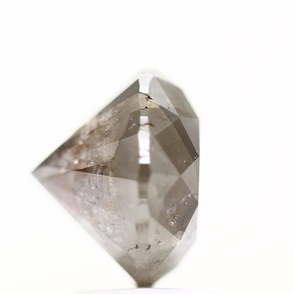 3.54 Carat Gray Rustic Round Shape Brilliant Cut Natural Loose Diamond
