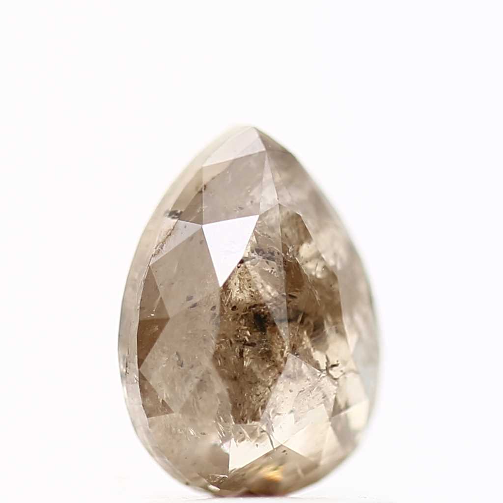 Salt and Pepper Diamond Fancy Brown Color 1.03 CT 7.25 x 5.31 x 2.81 MM Pear Cut Diamond! Natural Loose Diamond ! Christmas Gift for Her