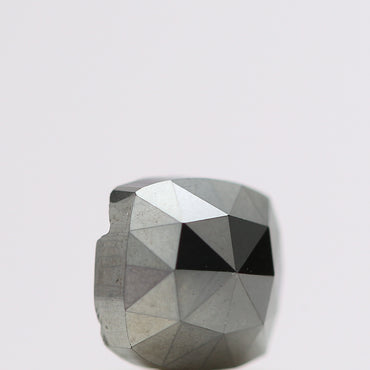 0.80 Ct Natural Black Cushion Single Cut Loose Diamond for Jewelery
