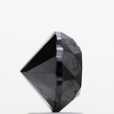 2.82 Carat Fancy Black Round Shape Diamond Natural Loose Diamond