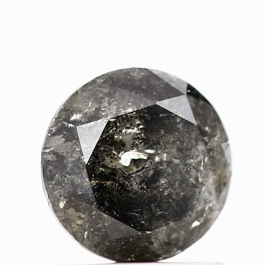 1.03 Carat Fancy Black Round Cut Natural Loose Diamond