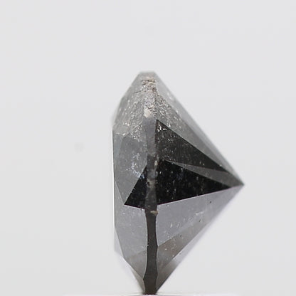 1.24 Carat Gray Salt and Pepper Diamond Round Brilliant Cut Natural Loose Diamond