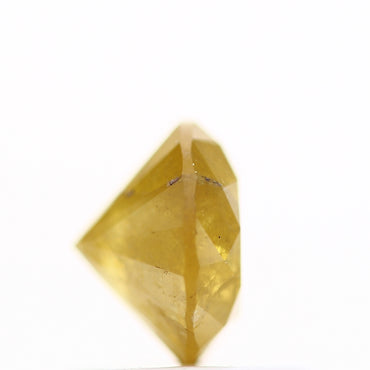 0.80 Carat Yellow Rustic Fancy Round Brilliant Cut Natural Loose Diamond