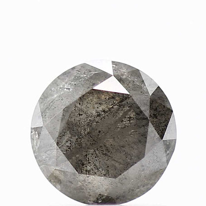 0.91 Carat Fancy Gray Round Shape Brilliant Cut Natural Loose Diamond