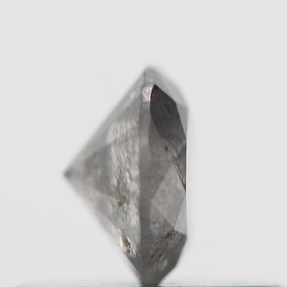 0.34 Carat Salt and Pepper Gray Round Brilliant Cut Natural Loose Diamond