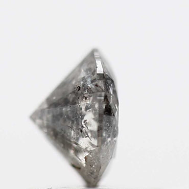 0.64 Carat Salt and Pepper Diamond Round Brilliant Cut Natural Loose Diamond