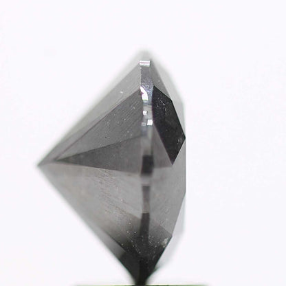3.57 Carat Gray Salt and Pepper Round Brilliant Cut Natural Loose Diamond