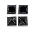 1.25 ct Natural Princess Cut Loose Diamond, Fancy Black Color